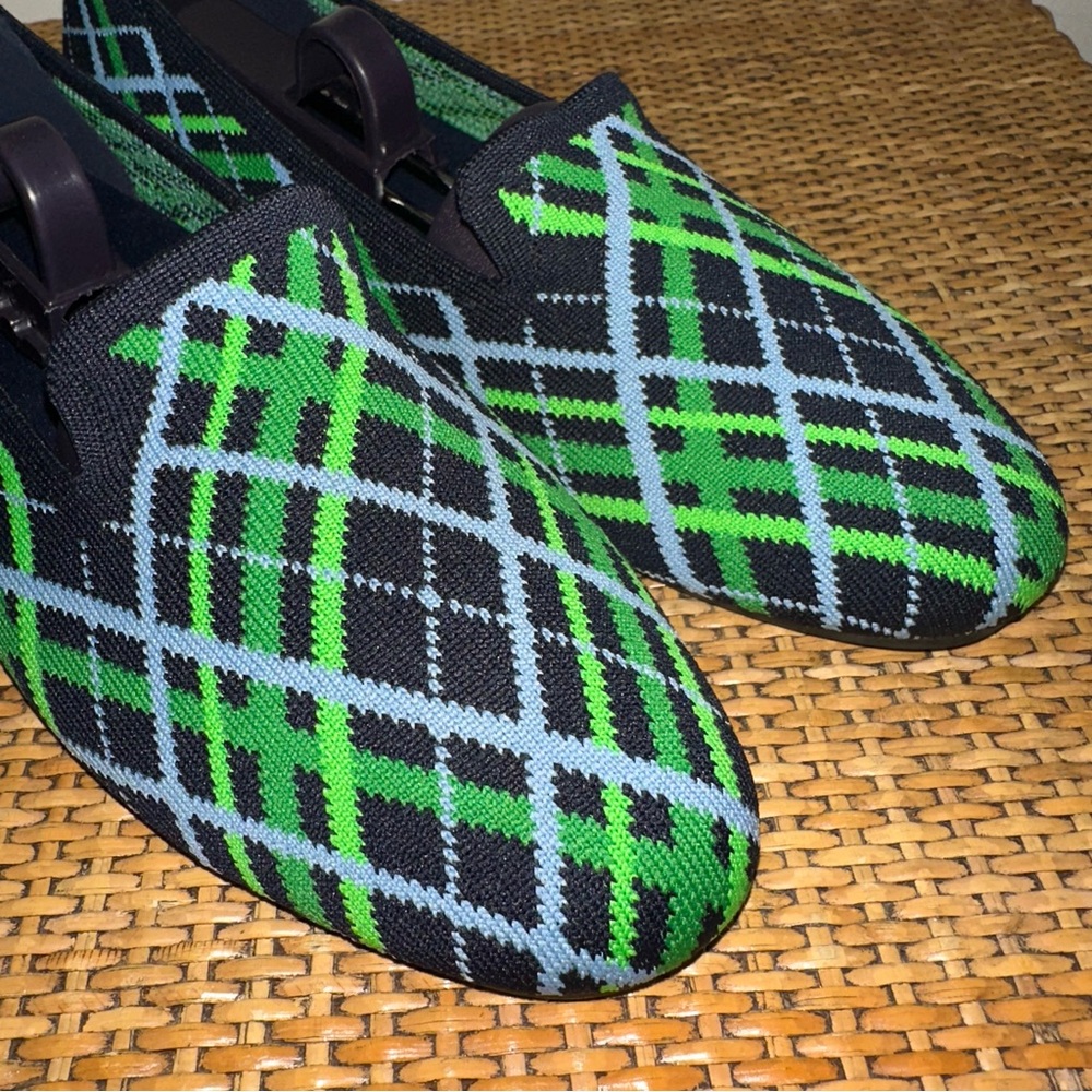 VIVAIA Palette Audrey Women’s Size 8.5 Round Toe Woven Knit Loafer Flats Green - Picture 3 of 12